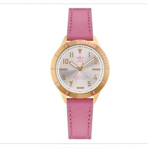 Adidas originals Edition AOFH22509 Three Small pink‎ strap Watch new in box